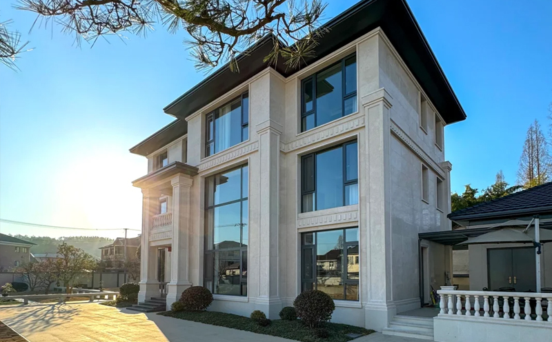 Modern building with double glazed windows