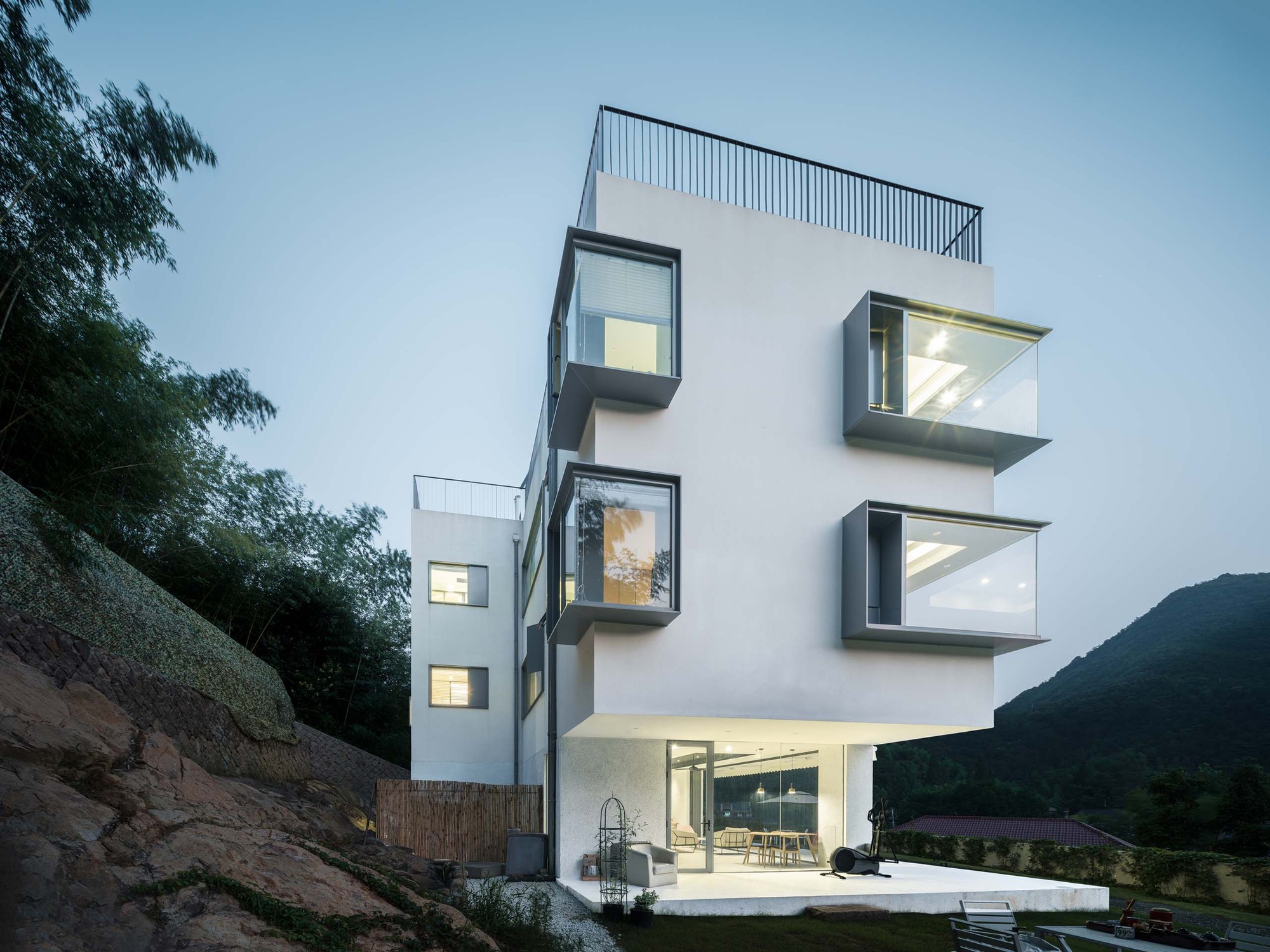 Modern apartment building