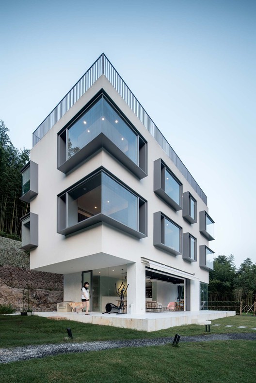 Modern building with windows